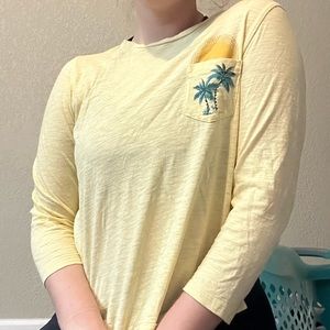 Yellow Mid Sleeve Length
